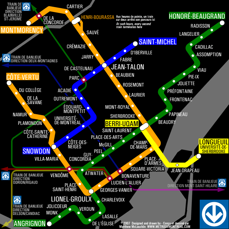 Mapo de la metroo