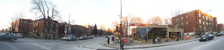 Panorama de la station C&ocirc;te-Sainte-Catherine