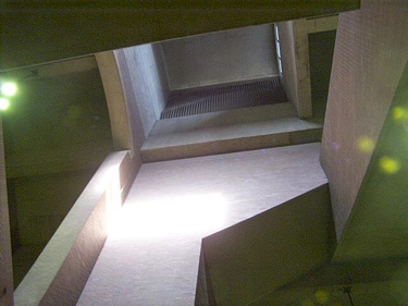Vue du puits de lumière central