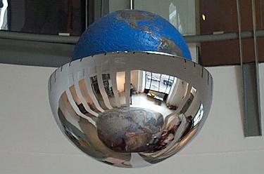 The Inversion of the World, detail of the globe