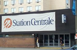 Entrée de la Station centrale d'autobus