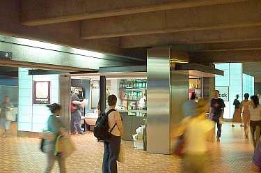 Shops on lower platform