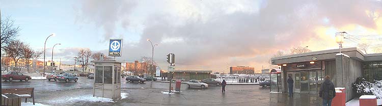 Panorama of Sauvé metro