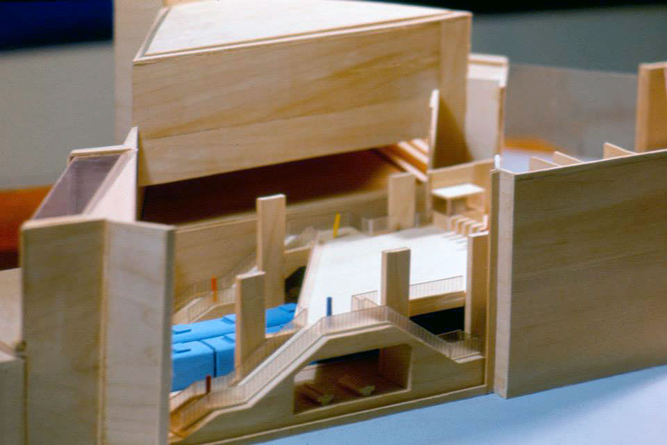 Maquette architecturale du grand volume.
