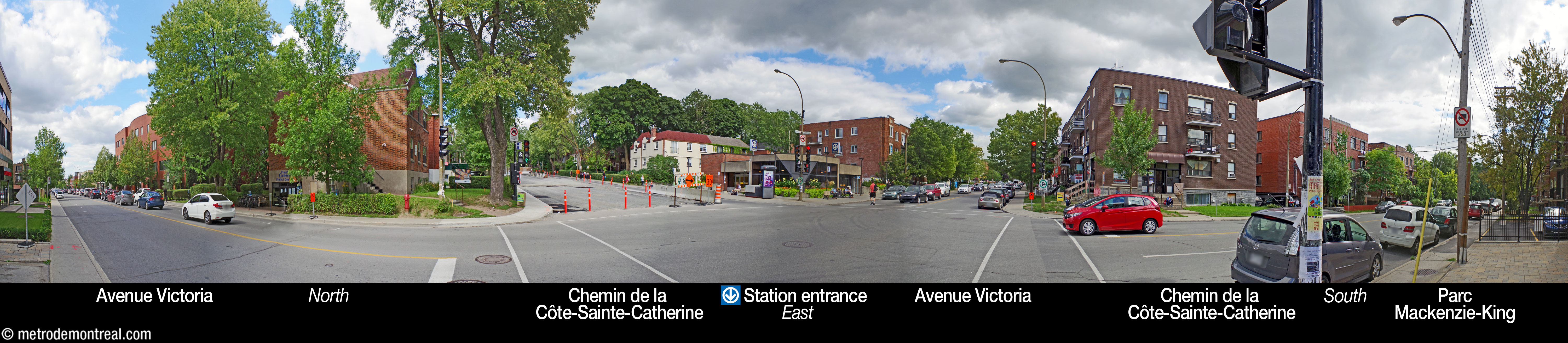 Côte-Sainte-Catherine - Station surroundings Côte-Sainte-Catherine - Station surroundings