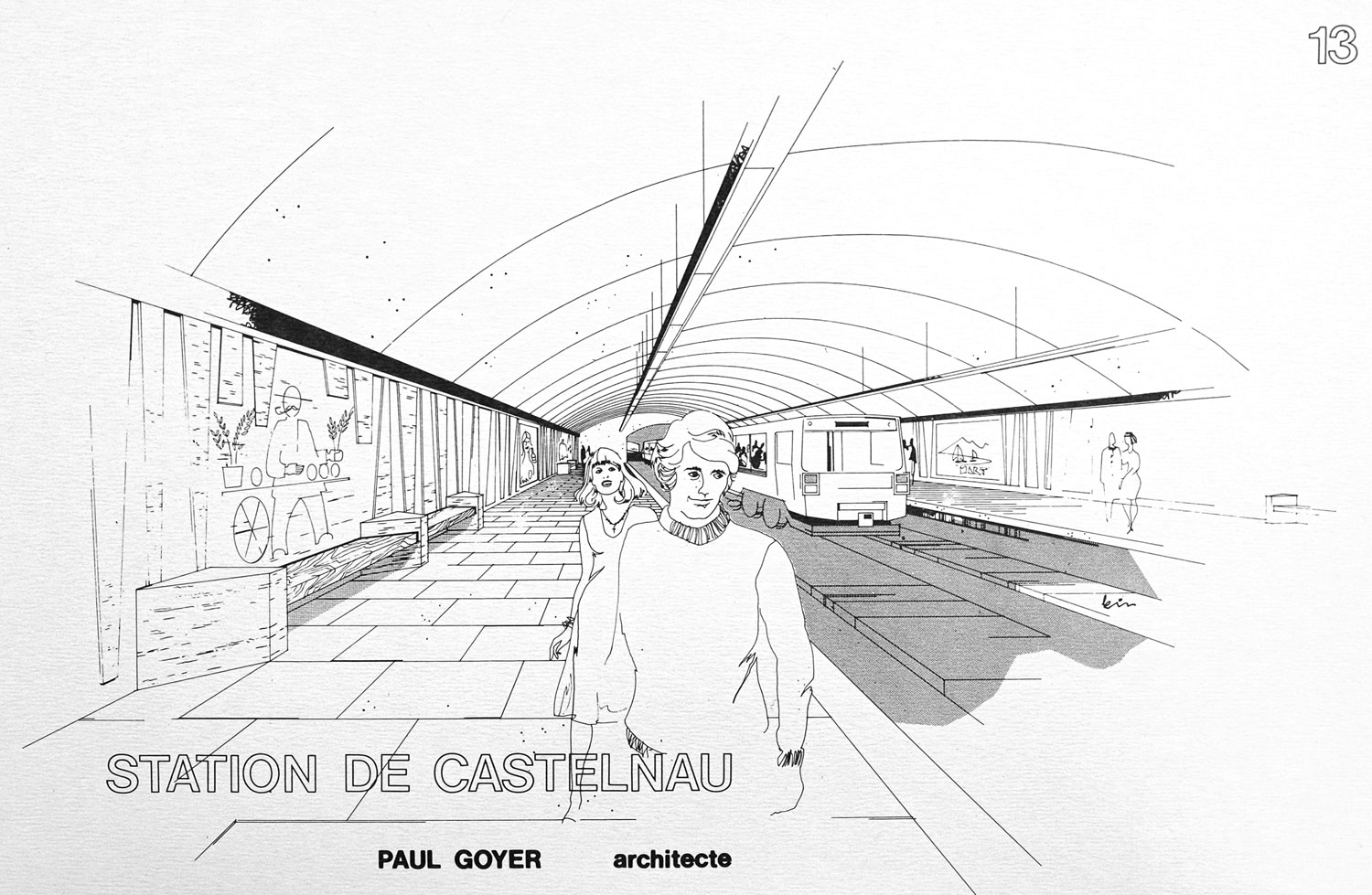 Architectural sketch of the platforms.