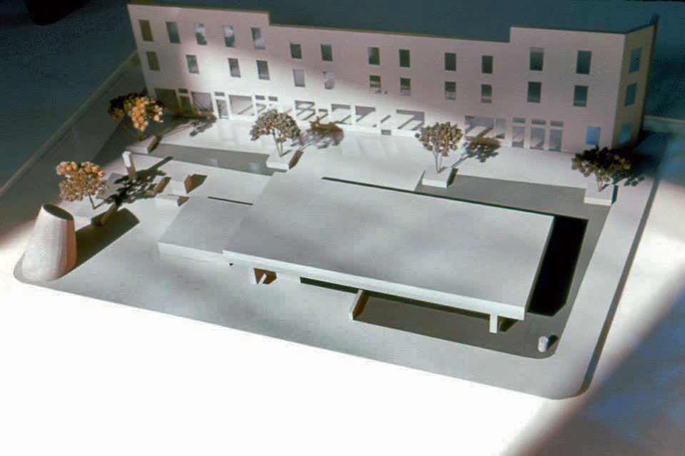 Architectural maquette of the headhouse and light shaft
