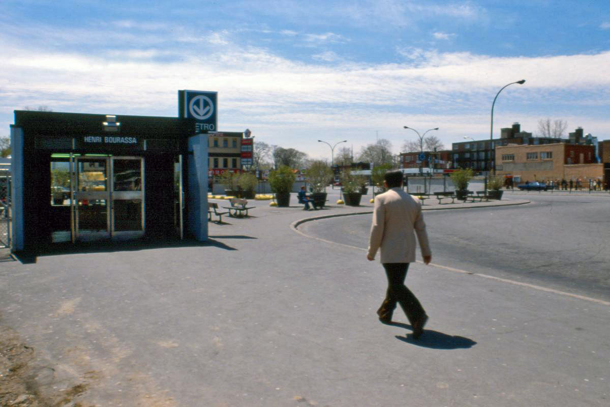 The south bus terminal headhouse.