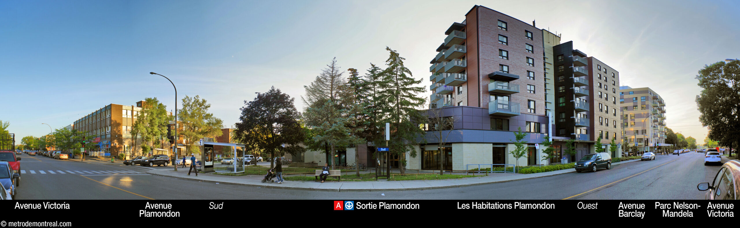 Plamondon - Alentours de la station (sortie Plamondon) Plamondon - Alentours de la station (sortie Plamondon)
