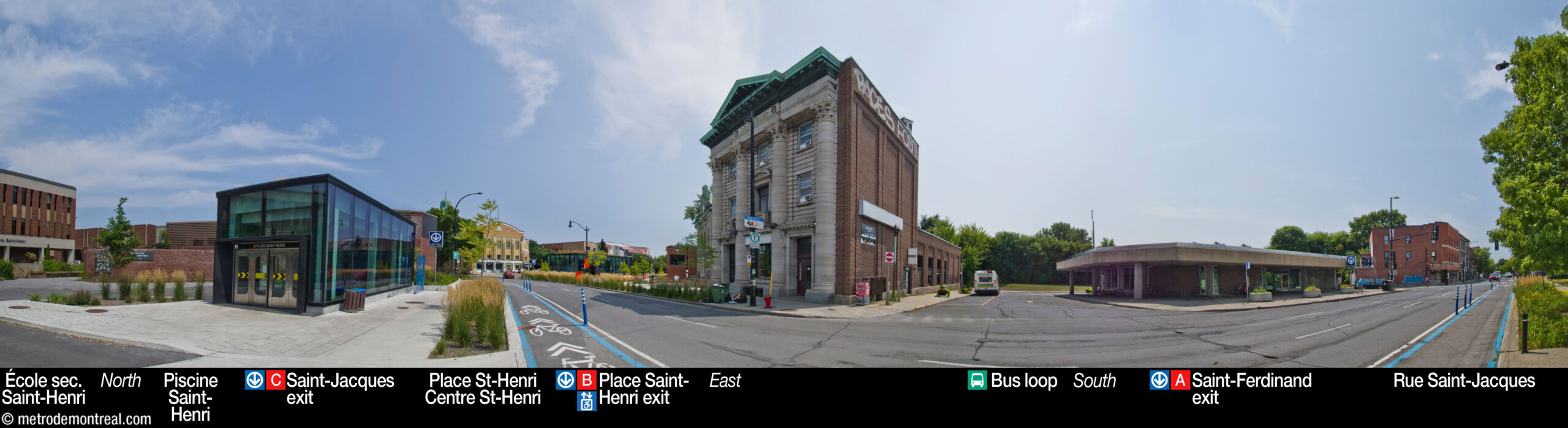 Place-Saint-Henri - Station surroundings Place-Saint-Henri - Station surroundings