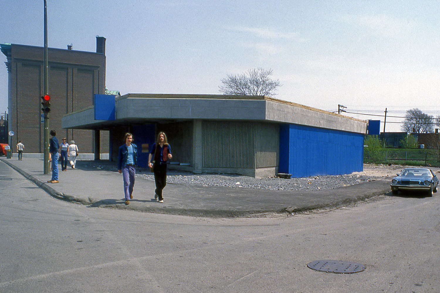 The Saint-Ferdinand headhouse under construction.