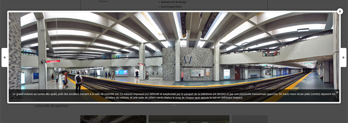 Screenshot of the lightbox showing a photo from the photo essay of a station page. Screenshot of the lightbox showing a photo from the photo essay of a station page.