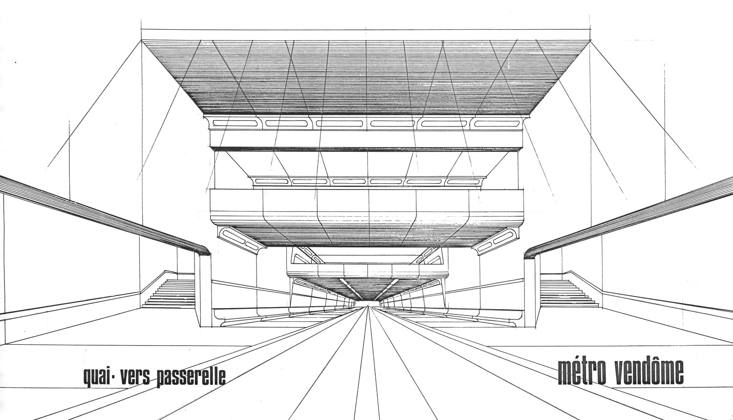 Esquisse architecturale des quais