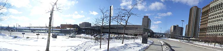 Panorama of Longueuil metro